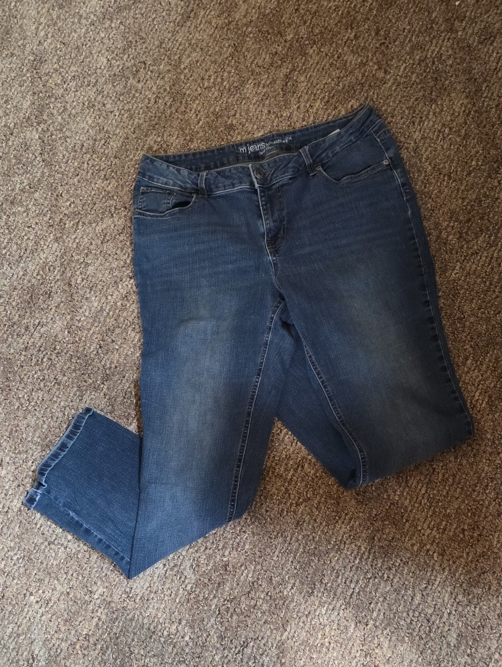 Maurices Indigo Boot Cut Jeans with Subtle Fade